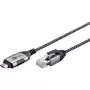 Goobay Ethernet-kabel USB-C 3.1 naar RJ45 slank 5 m – verbindt router, modem of (74405)