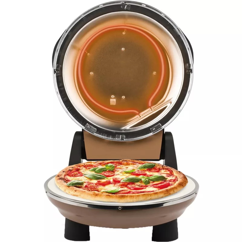 Pizzaoven Napoletana (koper, 1.200 watt, voor pizza's Ø 31 cm, 2 stenen)