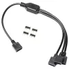 EK Loop D-RGB 3-weg splitkabel