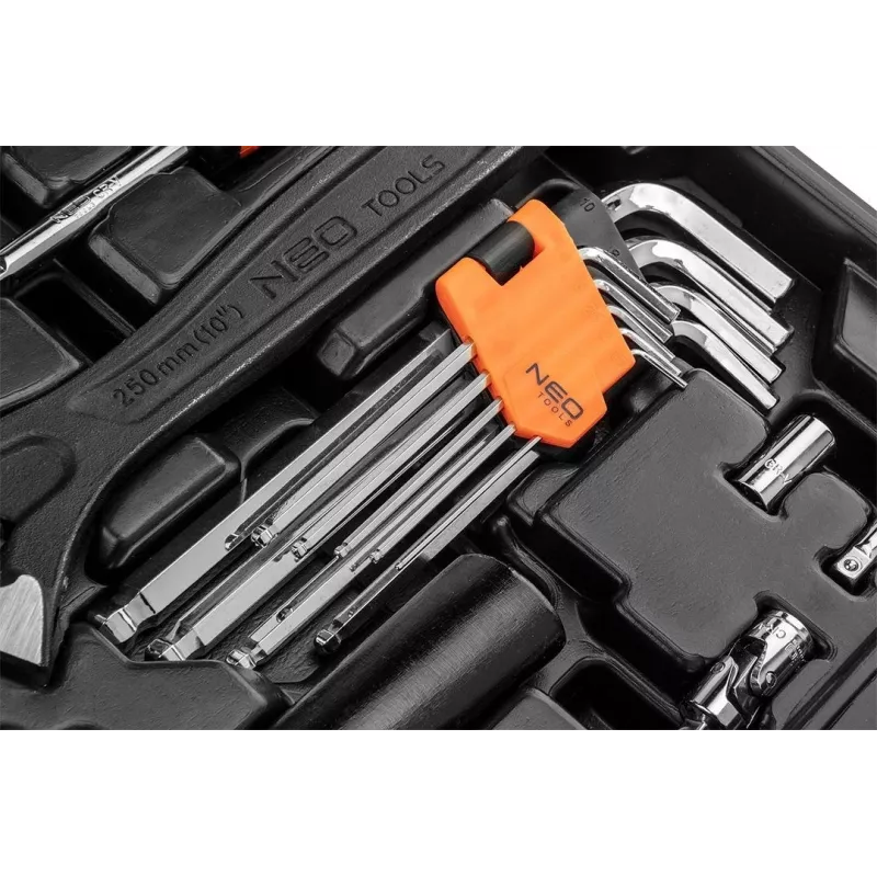 NEO tools 08-945 dopsleutelset 1/4 1/2 inch veelzijdig duurzaam