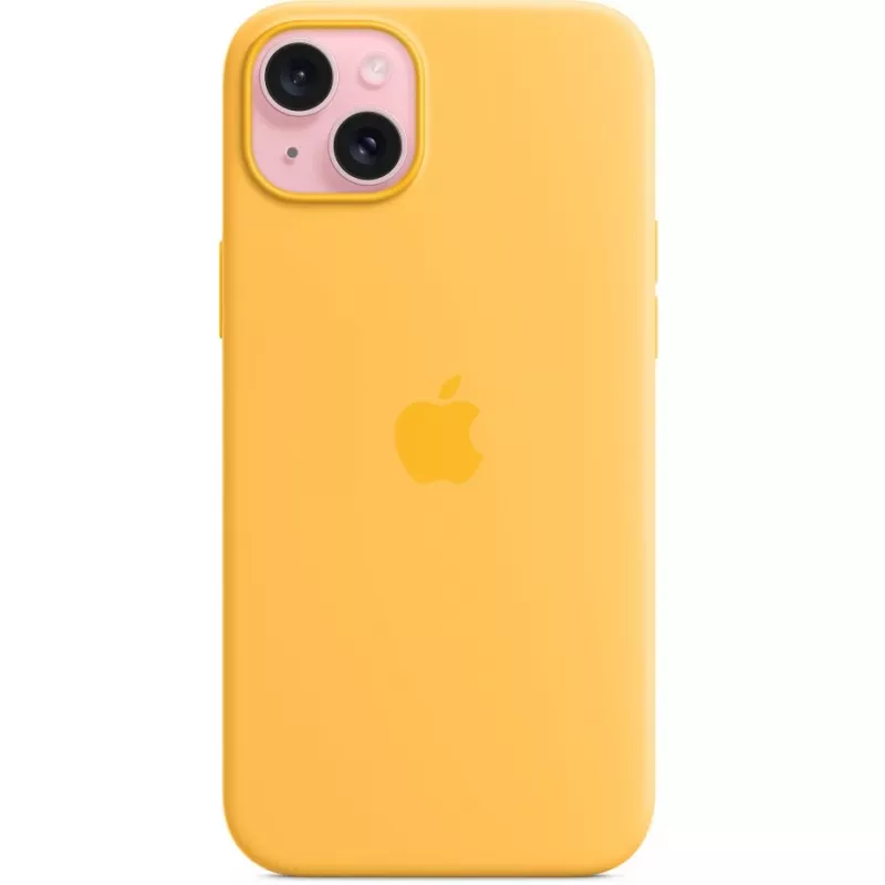 Apple iPhone 15 Plus siliconen hoesje met MagSafe, Sunshine, MWNF3ZM/A