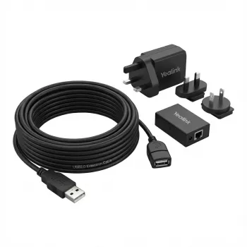 USB-verlengkabel Yealink USB2-EXT-10M met voeding, 10 m lengte