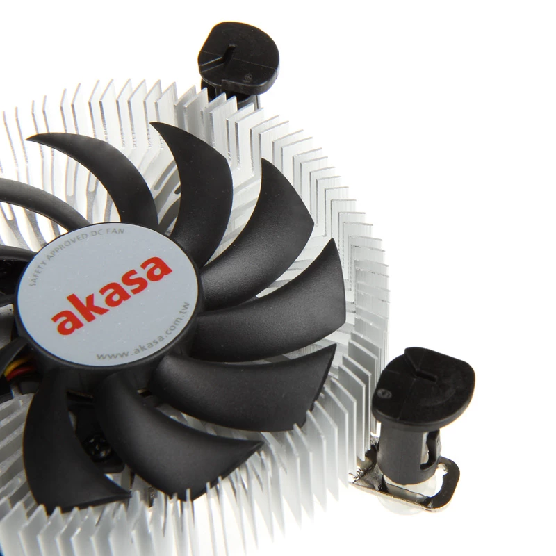 Akasa AK-CC7122BP01 low profile CPU-koeler, LGA775/LGA1156/LGA1155, aluminium, 75 mm