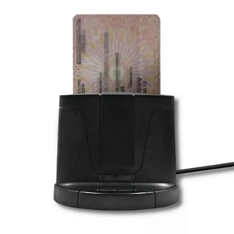Smartcardlezer Qoltec 50632 USB 2.0 zwart 1m kabel