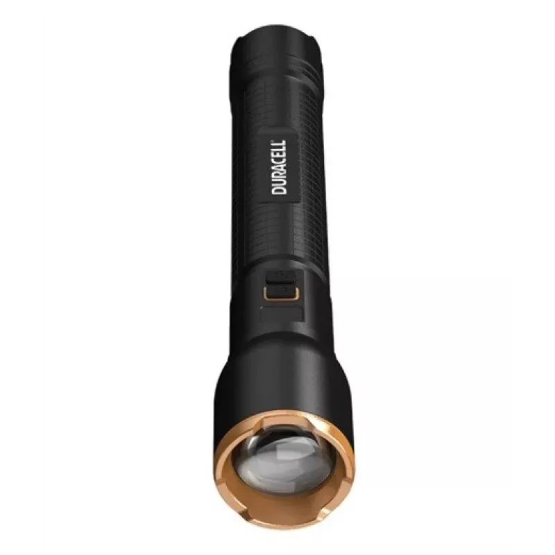 Zaklamp Duracell DF6000R geschenkbox — handzame oplaadbare zaklamp, zwart