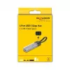 DELOCK USB 3.2 Gen 1 (3.1 Gen 1) 4-poorts hub met Type-A + Type-C host (5000 Mbit/s) zwart/transparant