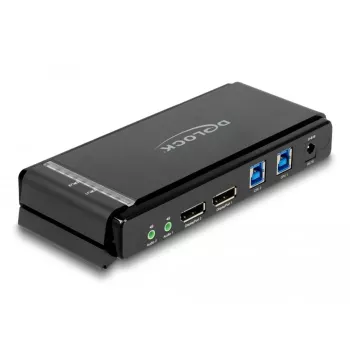 KVM-switch DeLOCK DisplayPort 1.4 8K 60Hz USB audio