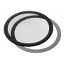 DEMCiflex DF0017 stoffilter 140 mm, rond, zwart