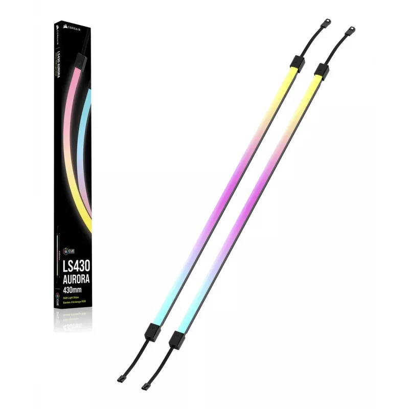 LED-strip CORSAIR LS430 Aurora — meerkleurig, 430×10×10 mm, 2-pack