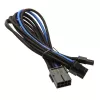 SilverStone PCI-8-pin naar PCIe-6+2-pin kabel, 250 mm – zwart/blauw