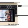 USB-C-naar-USB-A data- en oplaadkabel Unitek C14067BK 1,5 m, zwart, stekker USB-C naar stekker USB-A