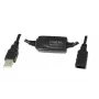 USB-kabel LogiLink 15M USB 2.0 M/F zwart