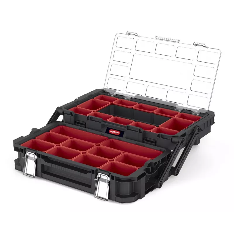 Keter Organizer Connect Cantilever 22 14L /zwart/ rood
