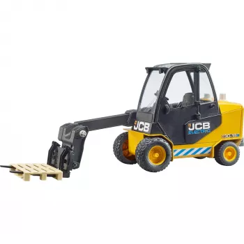 Heftruck BRUDER JCB Teletruk speelgoed — ABS, aanbevolen leeftijd 3+, zwart en geel
