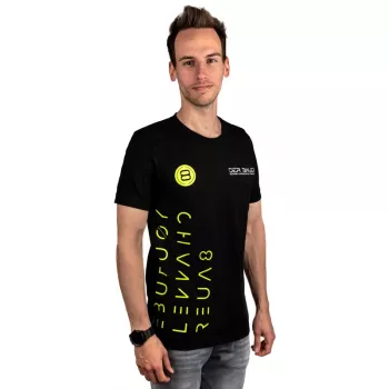 T-shirt der8auer YT-design maat L — katoenen ronde hals, vrijetijdskleding