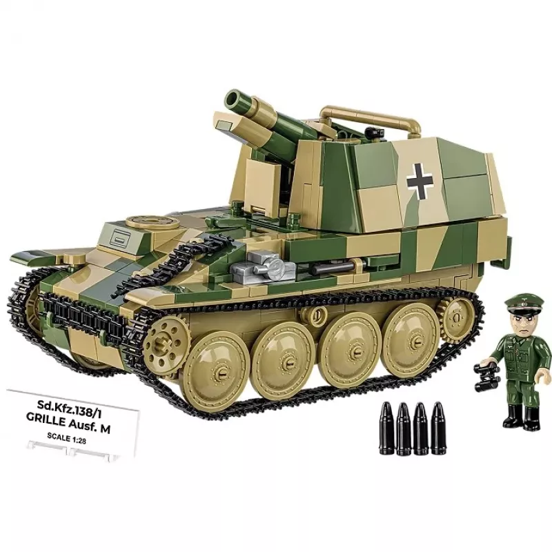 Bouwmodelbouwpakket Cobi SD.KFZ.138/1 Grille, 720 onderdelen, tentoonstellingsmodel
