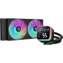 Vloeistofkoelingsset DeepCool LQ240 — 240 mm radiator, 2×120 mm PWM-ventilatoren, RGB, slang 41 cm, aluminium radiator, zwart