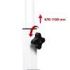 Maclean mobiele laptoptisch, wit, 80x60cm, max. 50kg, in hoogte verstelbaar 67-115cm, MC-124 W