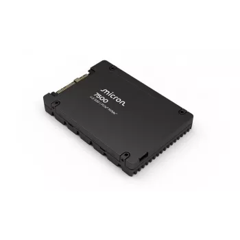 SSD | MICRON | SSD-serie 7500 MAX | 800GB | NVMe | NAND-flashtechnologie 3D NAND | schrijfsnelheid 1400 MB/s | leessnelheid 6800 MB/s | formfactor U.3 | TBW 4380 TB | MTBF