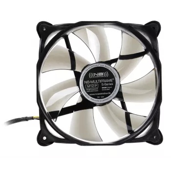 NoiseBlocker Multiframe M12-P 120 mm computerbehuizingsventilator, 2000 tpm, 133 m³/h, 4,5 V, zwart