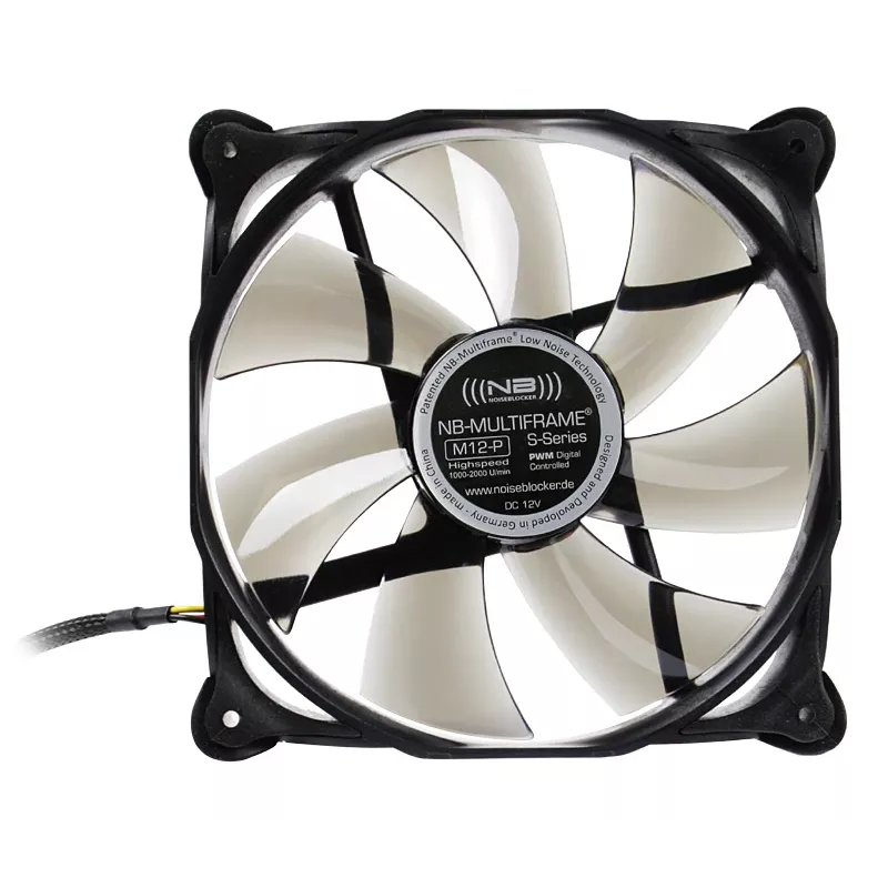 Noiseblocker Multiframe S-Series M12-P ITR-M12-P behuizingsventilator, 120 mm, PWM