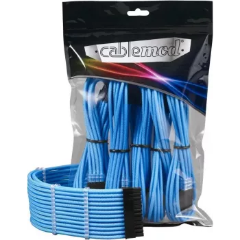 CableMod PRO ModMesh Verlengkabelset, Light Blue, CM-PCAB-16P3KIT-NKLB-3PC-R