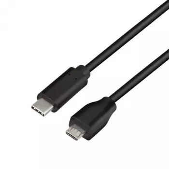 Logilink - USB-kabel - USB 2.0 Type-C (M) naar Micro-USB 2.0 (M) - USB 2.0 - 15 V - 3 A - 1 m - zwart (CU0197)