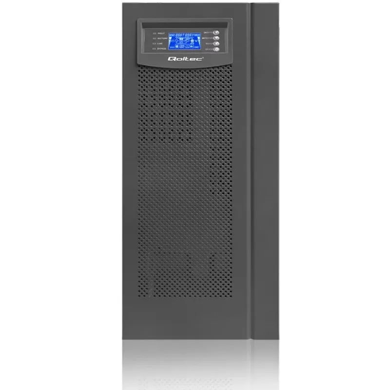 Qoltec 53982 online UPS met zuivere sinusgolf, 6 kVA / 4,8 kW, LCD, USB