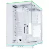 Lian Li O11 Dynamic EVO RGB pc-behuizing bundel + HydroShift II LCD-S 360TL AiO + 6x UNI FAN SL-INF 120 Reverse Blade ventilator - wit