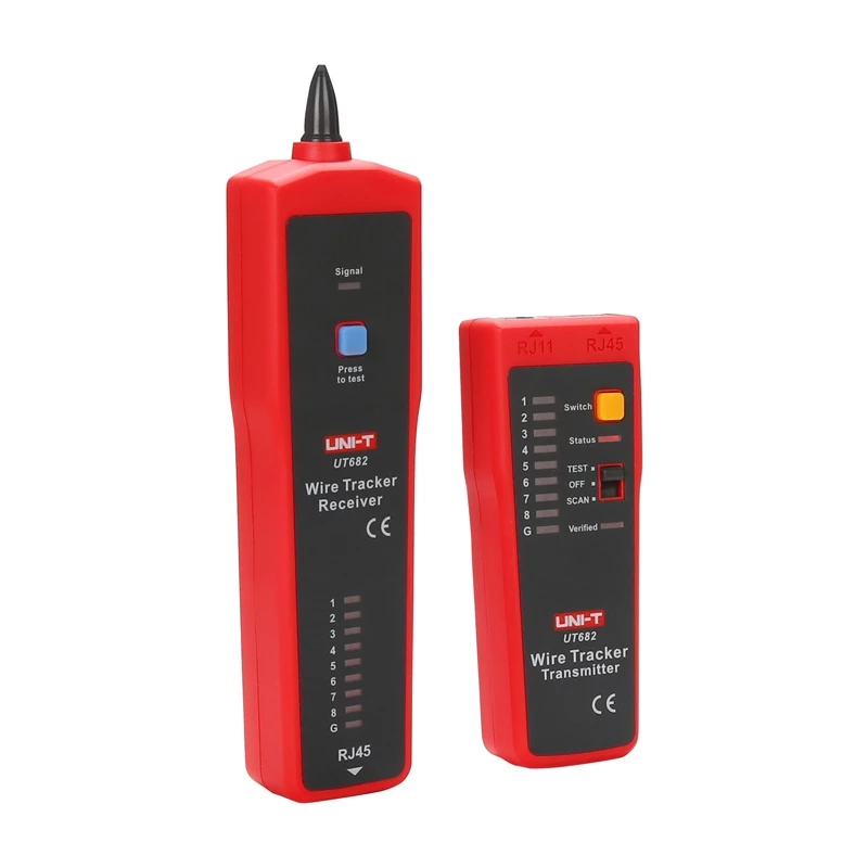 Kabelpaar-detector met RJ-45-tester UT-682