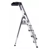 Krause Secury opvouwbare ladder zilver