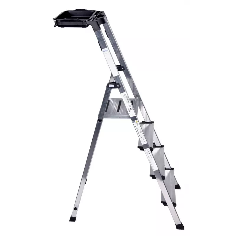 Krause Secury opvouwbare ladder zilver