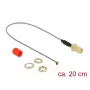Coaxkabel DeLOCK 89831 0,2 m RP-SMA bus grijs