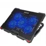 Tellur koelpad Basic 17, 5 ventilatoren, LED, zwart