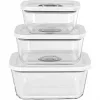 Rommelsbacher vacuümapparaat glazen bakjesset VCG 1, 3-delig (350 ml, 670 ml, 1100 ml), transparant