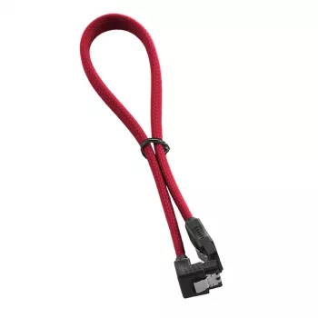 ModMesh haakse SATA-3-kabel 30 cm - rood - kabel - digitaal/data (CM-CAB-RSAT-N30KR-R)