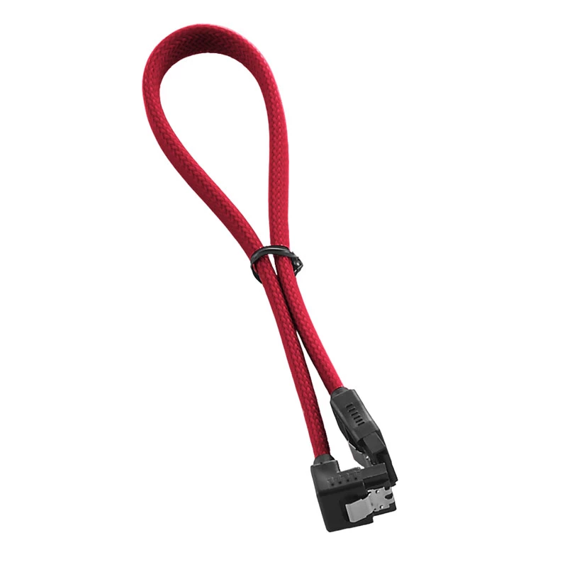 ModMesh haakse SATA-3-kabel 30 cm - rood - kabel - digitaal/data (CM-CAB-RSAT-N30KR-R)
