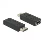 DisplayPort-kabel DeLOCK 2xDisplayPort 1.2 65691 zwart