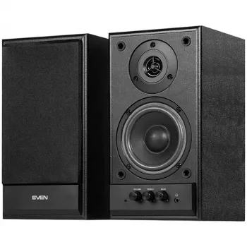 Multimedia-luidspreker SVEN SPS-702 (stereo, 40W, 40Hz-22Hz, zwart leer)