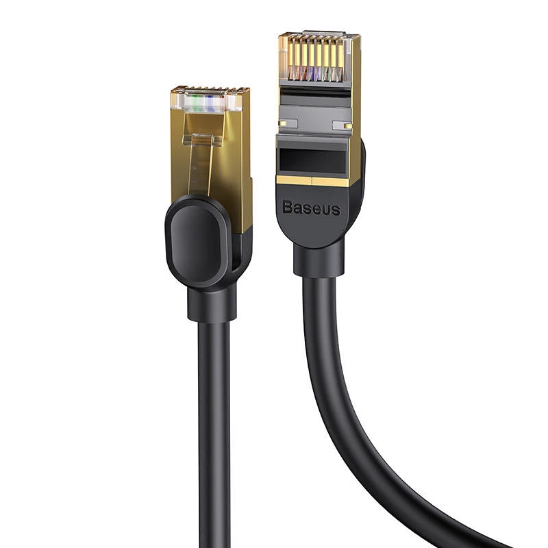 Baseus Ethernet RJ45, 10Gbps, 1m netwerkkabel (zwart)