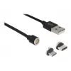 USB-kabel DeLOCK 85723 USB 2.0 1,1 m USB A USB C/Micro-USB B zwart