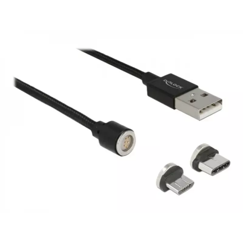 USB-kabel DeLOCK 85723 USB 2.0 1,1 m USB A USB C/Micro-USB B zwart