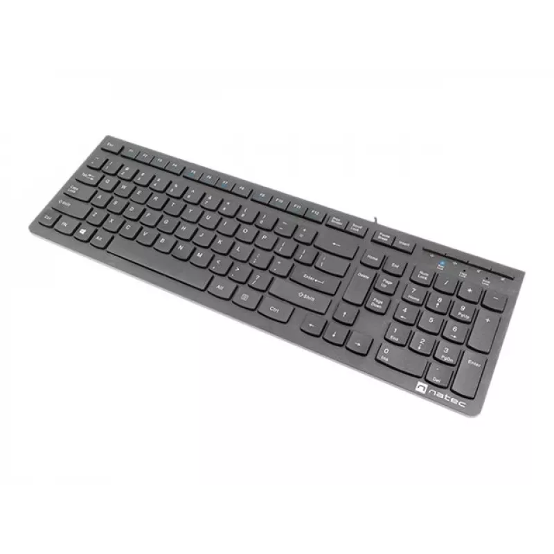 Natec Discus 2 - toetsenbord - QWERTY - US - zwart - toetsenbord - US-Engels - zwart
