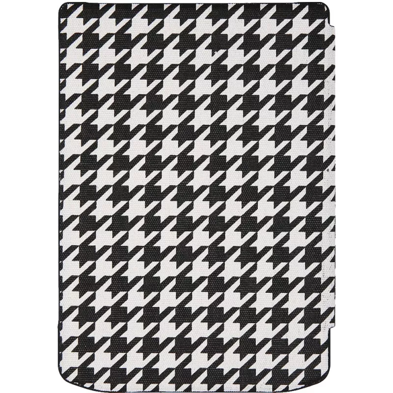 Folio-hoesje voor 6-inch e-reader PocketBook Shell — zwart/wit, 112 × 160 × 12,5 mm