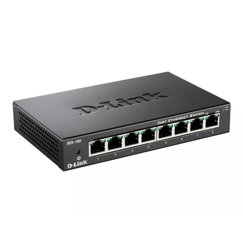 D-Link DES-108 zwart