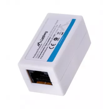 Netwerksplitter LANBERG AD-RJ45-RJ45-OU6 — witte RJ-45 1 ingang naar 1 uitgang