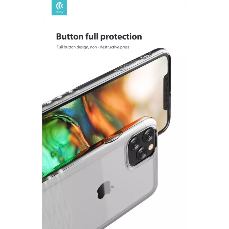 Beschermhoesje Devia Ocean2 Serie voor iPhone 11 Pro, transparant, slank transparant design