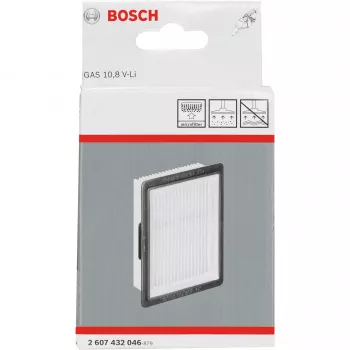 Bosch plooifilter, filter, zwart, geel, cellulose, 189.8 cm², 73 mm, 100 mm