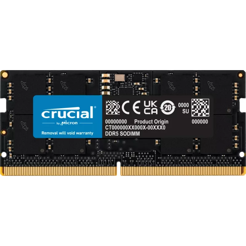 Crucial - DDR5 - module - 16 GB - SO DIMM 262-PIN - 5600 MHz / PC5-44800 CL46 1,1 V non-ECC