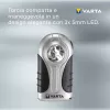 Handlamp Varta 16647 zwart zilver